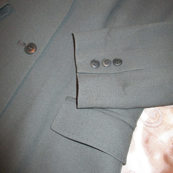 CALVIN KLEIN 100% WOOL CHARCOAL GREY BLAZER/JACKET - Picture 3 of 8